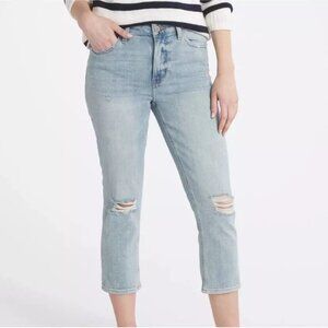 Cosmic Blue Love Brielle Vintage High Rise Capri Jean Indigo Sanctuary Crop Rip